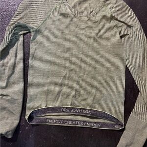 Lululemon size 6 swiflty Striped Long Sleeve Athletic Top